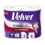 Ręcznik w roli celulozowy VELVET Turbo Duo, 3-warstwowy, 2 rolki po 165 listk&oacute;w, biały