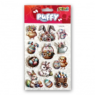 Kolori Naklejki Puffy PUFE-1004 Easter Chicks, Naklejki, Art. kreatywne