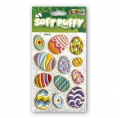 Kolori Naklejki Puffy SWPE-3205 Happy Easter Eggs, Naklejki, Art. kreatywne