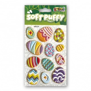 Kolori Naklejki Puffy SWPE-3205 Happy Easter Eggs, Naklejki, Art. kreatywne