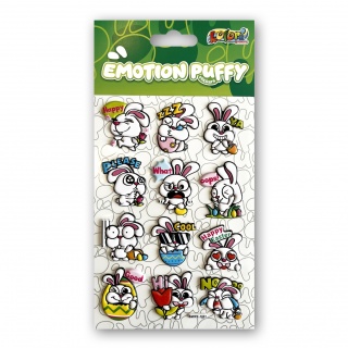 Kolori Naklejki Puffy SWPE-1801 Em.Eaaster Bunnies, Naklejki, Art. kreatywne