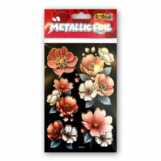 Kolori Naklejki Metallic Foil HMS-6701 Flowers I, Naklejki, Art. kreatywne