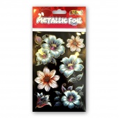 Kolori Naklejki Metallic Foil HMS-6702 Flowers II, Naklejki, Art. kreatywne