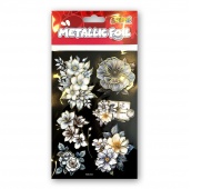 Kolori Naklejki Metallic Foil HMS-6703 Flowers III, Naklejki, Art. kreatywne