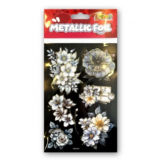 Kolori Naklejki Metallic Foil HMS-6703 Flowers III, Naklejki, Art. kreatywne
