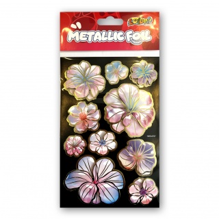 Kolori Naklejki Metallic Foil HMS-6707 Flowers VII, Naklejki, Art. kreatywne