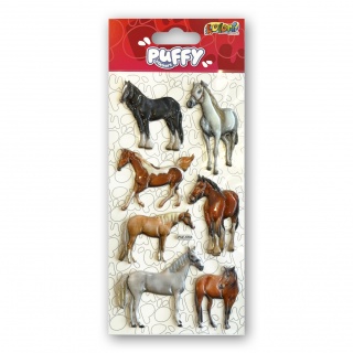 Kolori Naklejki Puffy PUF-5703 Horses, Naklejki, Art. kreatywne