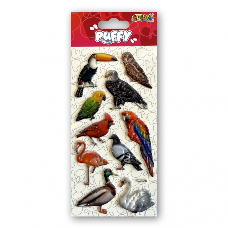 Kolori Naklejki Pufy PUF-5706 Birds, Naklejki, Art. kreatywne