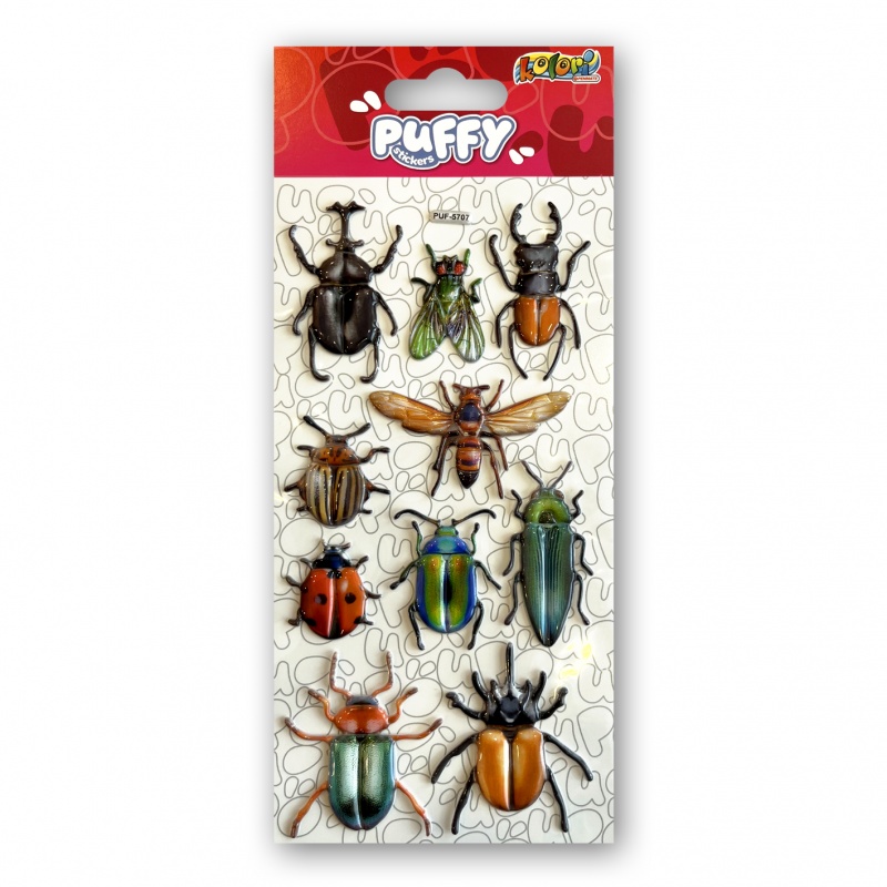 Kolori Naklejki Pufy PUF-5707 Insects, Naklejki, Art. kreatywne