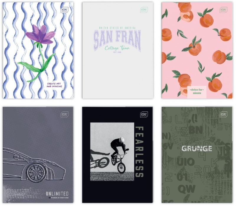 ZESZYT A4 60K.LINIA UV Mix, Zeszyty, Zeszyty i bloki