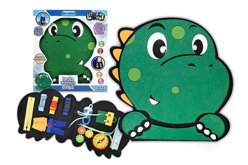 TECZKA SENSORYCZNA E-EDU DINUŚ, Dla najmłodszych, Zabawki