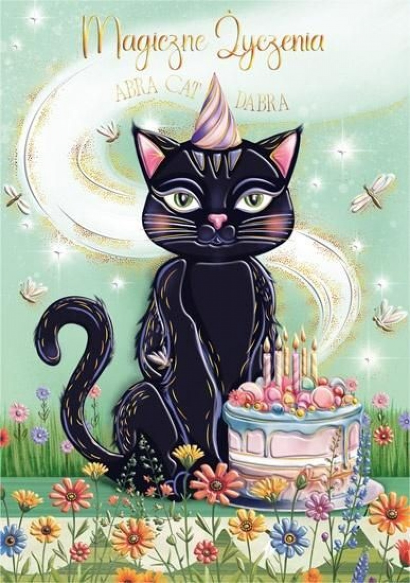 Karnet A5 WITCH CAT, Karnety, kartki okolicznościowe, Art. dekoracyjne i prezentowe