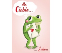KARNET B6 Walentynki ŻABCIA