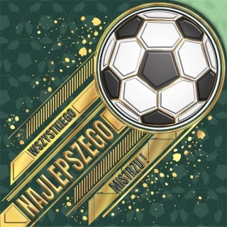 Karnet wycinany KW SUPER PIŁKA, Karnety, kartki okolicznościowe, Art. dekoracyjne i prezentowe