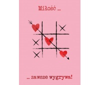 KARNET B6 Walentynki K&Oacute;ŁKO I KRZYŻYK