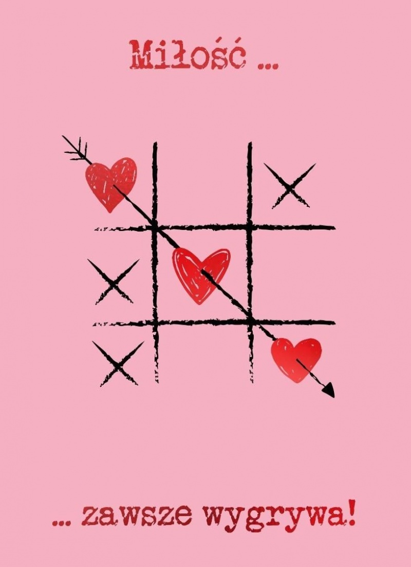 KARNET B6 Walentynki K&Oacute;ŁKO I KRZYŻYK, Karnety, kartki okolicznościowe, Art. dekoracyjne i prezentowe