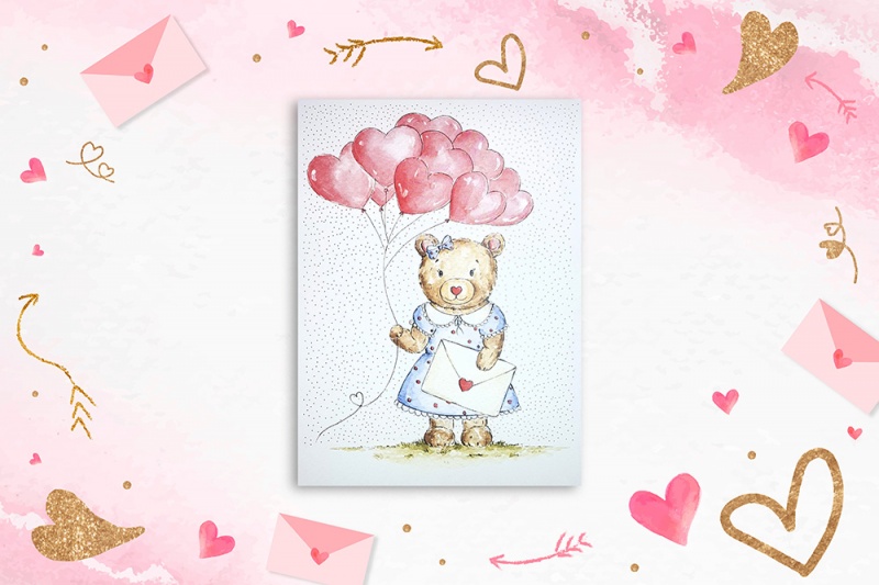 KARNET B6 WAL MISIOWA Z BALONAMI, Karnety, kartki okolicznościowe, Art. dekoracyjne i prezentowe