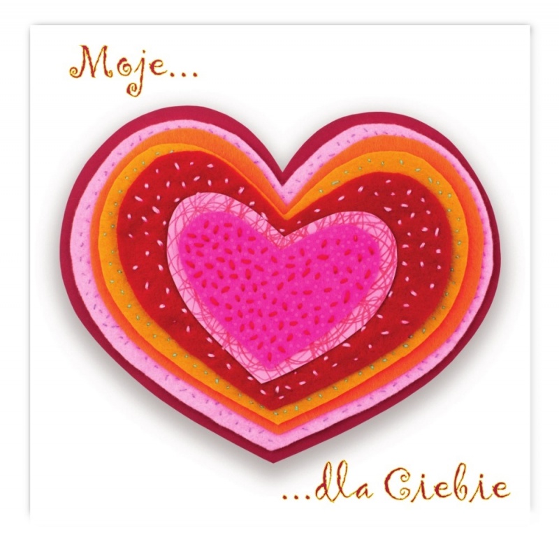 KARNET KW WAL SERCE 3D, Karnety, kartki okolicznościowe, Art. dekoracyjne i prezentowe