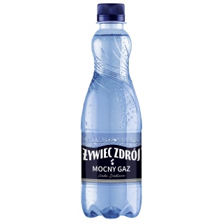 Woda ŻYWIEC ZDR&Oacute;J Żywioł, gazowana, 0,5l, kaucja, Woda, Artykuły spożywcze