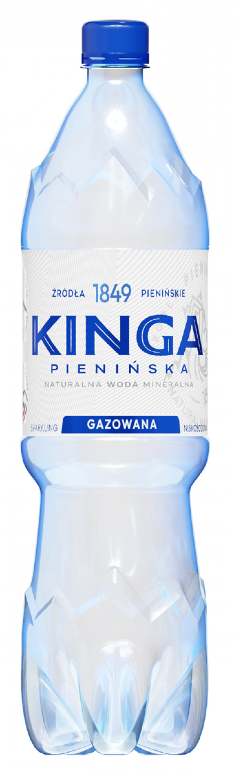 Woda mineralna KINGA PIENIŃSKA, gazowana, 1,5l, kaucja, Woda, Artykuły spożywcze