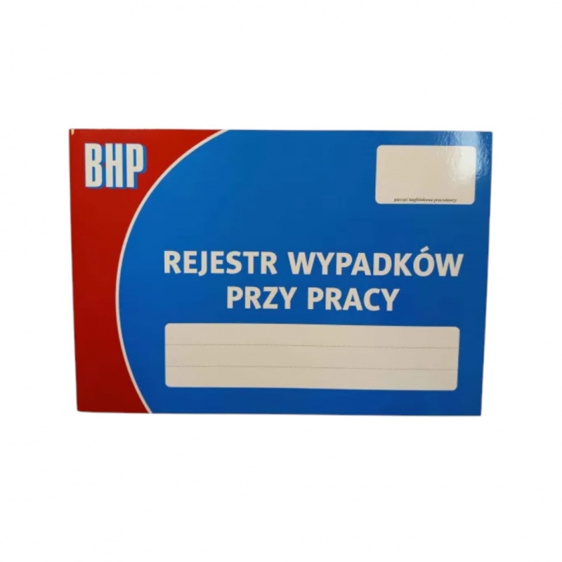 REJESTR WYPADK&Oacute;W PRZY PRACY BR100, Pozostałe, Galanteria papiernicza