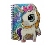 PAMIĘTNIK HOLOGRAFICZNY Z JEDNOROŻCEM 2021, Pamiętniki, Zeszyty i bloki