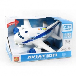 SAMOLOT 25CM ŚW/DŹ 0223, Pojazdy, Zabawki