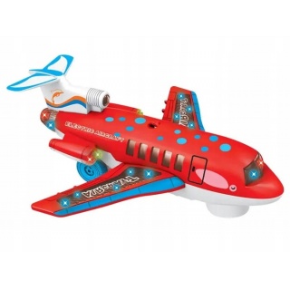 SAMOLOT NA BATERIE ŚW/DŹ 0226, Pojazdy, Zabawki