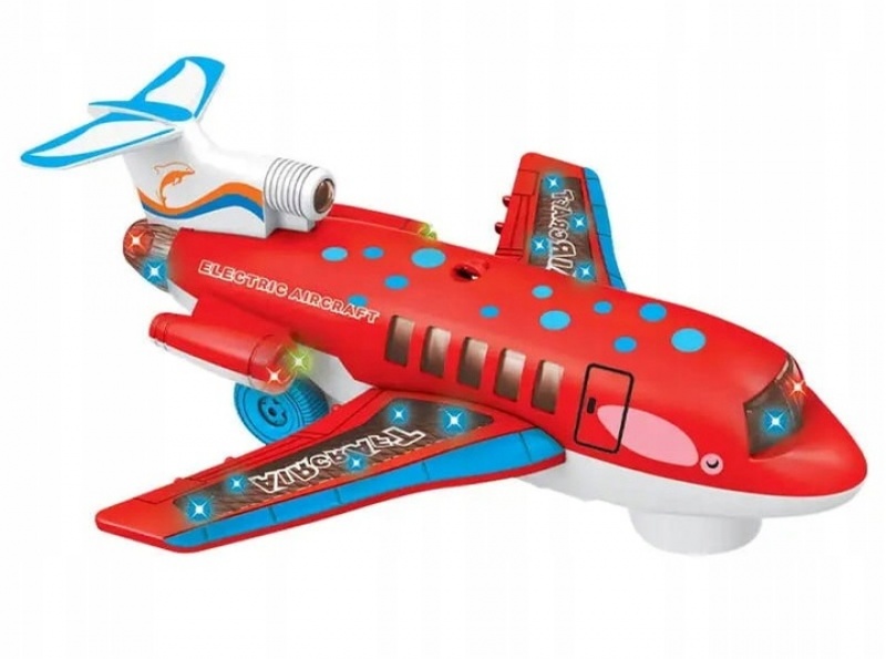 SAMOLOT NA BATERIE ŚW/DŹ 0226, Pojazdy, Zabawki