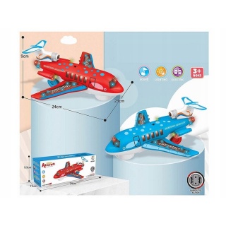 SAMOLOT NA BATERIE ŚW/DŹ 0226, Pojazdy, Zabawki