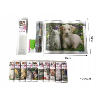 MOZAIKA DIAMENTOWA ZWIERZĘTA 0827, Kreatywne, Zabawki