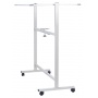 Tablica mobilna suchoś. -magn. OFFICE PRODUCTS, dwustronna, lakierowana, rama aluminiowa, 110x75cm, biała, Tablice suchościeralne, Prezentacja