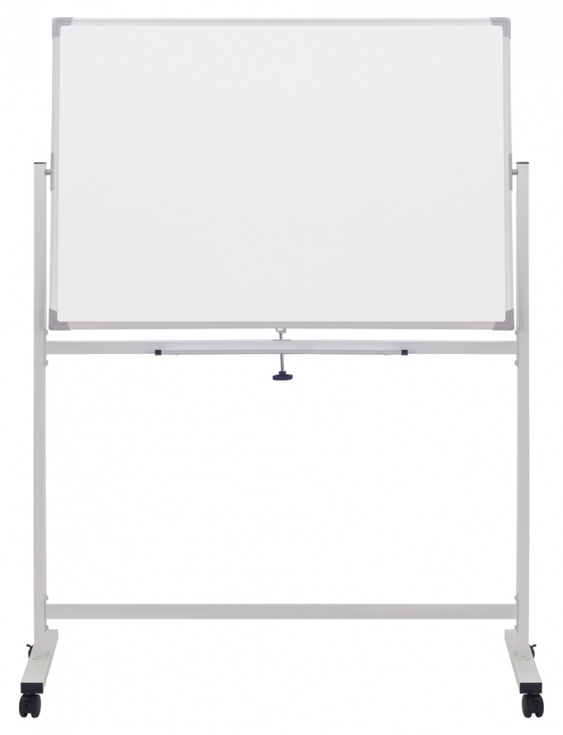 Tablica mobilna suchoś. -magn. OFFICE PRODUCTS, dwustronna, lakierowana, rama aluminiowa, 120x60cm, biała, Tablice suchościeralne, Prezentacja