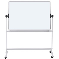 Tablica mobilna suchoś. -magn. OFFICE PRODUCTS, dwustronna, lakierowana, rama aluminiowa, regulacja kąta nachylenia, 150x120cm, biała, Tablice suchościeralne, Prezentacja