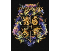 Malowanie po numerach IDEYKA, 30x40cm, metallic, Harry Potter - Herb Hogwartu, 1 szt., Produkty kreatywne, Artykuły szkolne