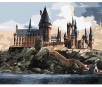 Malowanie po numerach IDEYKA, 40x50cm, Harry Potter: Hogwart za dnia, 1 szt., Produkty kreatywne, Artykuły szkolne