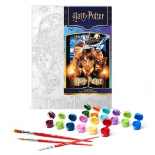 Malowanie po numerach IDEYKA, 40x50cm, metallic, Harry Potter: Plakat, 1 szt., Produkty kreatywne, Artykuły szkolne