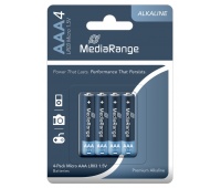 Batteries MEDIARANGE Premium Alkaline, Micro, LR03, 1.5V, blister, 4 pcs.