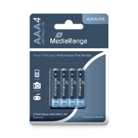 Batteries MEDIARANGE Premium Alkaline, Micro, LR03, 1.5V, blister, 4 pcs.