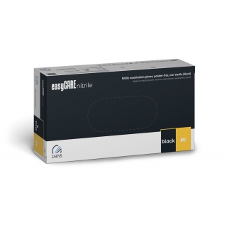 Rękawice nitrylowe, EASYCARE, 100 szt., rozmiar XL, czarne, Rękawice, Ochrona indywidualna