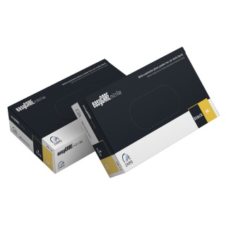 Rękawice nitrylowe, EASYCARE, 100 szt., rozmiar XL, czarne, Rękawice, Ochrona indywidualna