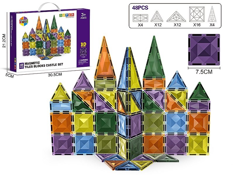 KLOCKI MAGNETYCZNE 4841, Klocki, Zabawki