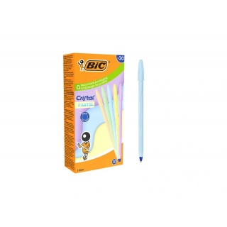 DŁUGOPIS CRISTAL PASTEL, Długopisy automatyczne, Art. do pisania i korygowania