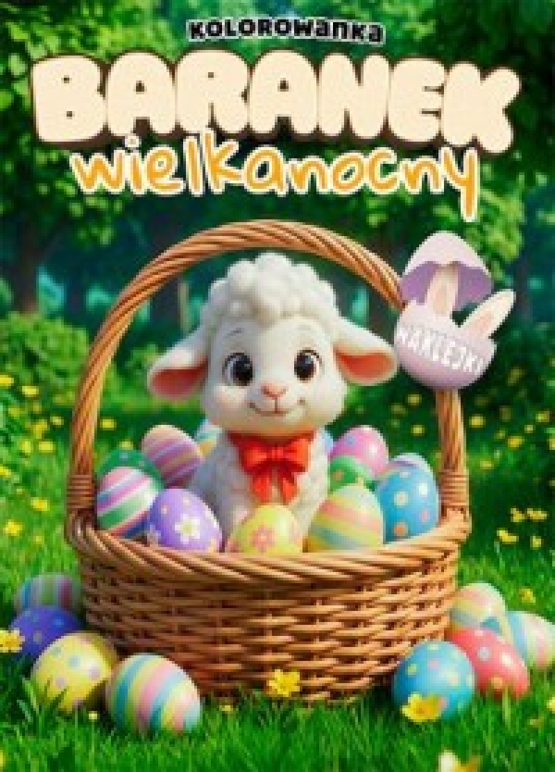 BARANEK WIELKANOCNY Z NAKLEJKAMI 0880, Kolorowanki, Książeczki