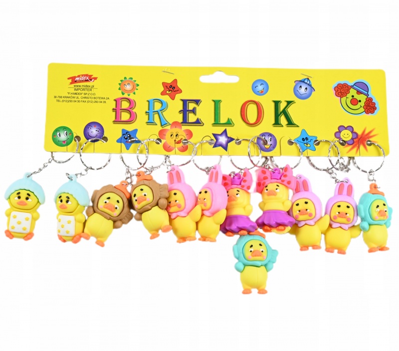 BRELOK KACZKA 2497, Breloki, Zabawki