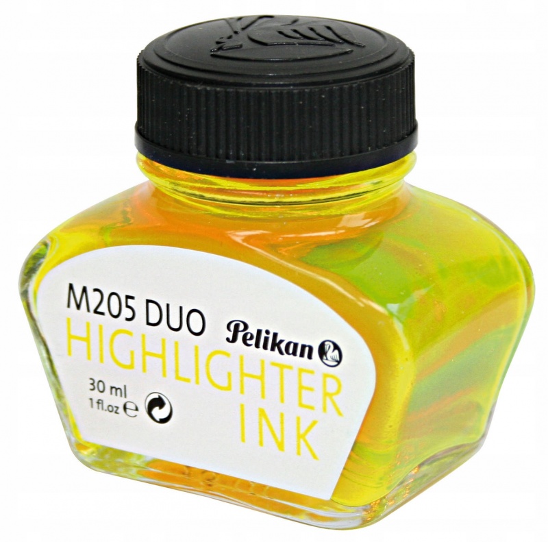 ATRAMENT PELIKAN 30ml FLUORESCENCYJNY Ż&Oacute;ŁTY, Wkłady, naboje, atramenty, Art. do pisania i korygowania