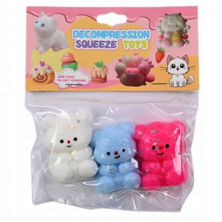 GADŻET GNIOTEK MISIE 1482, Gluty, gniotki, Zabawki