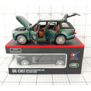 LAND ROVER 1:24 ŚW/DŹ METAL 3466, Pojazdy, Zabawki