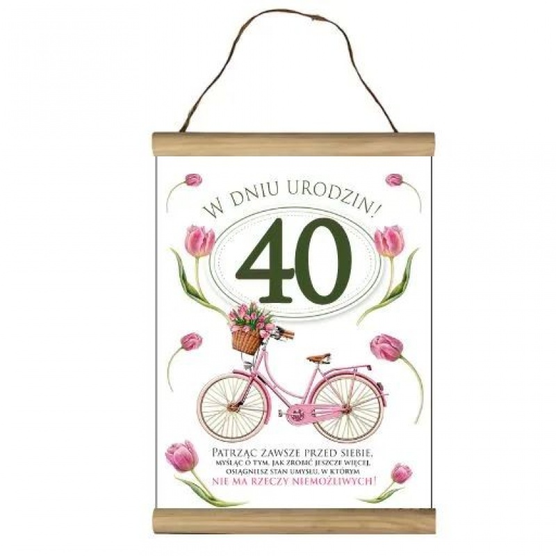 DYPLOM OKOLICZNOŚCIOWY "40" UR06-40, Upominki, Art. dekoracyjne i prezentowe