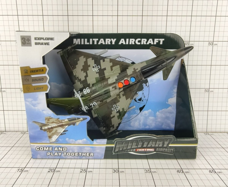 SAMOLOT WOJSKOWY ŚW/DŹ 7434, Pojazdy, Zabawki